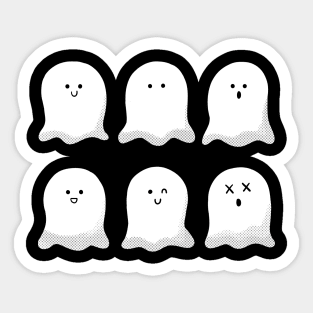 Friendly Ghosts Sticker